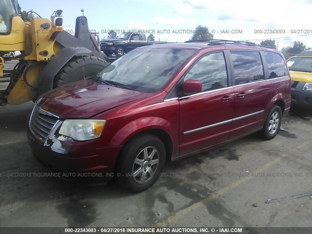2A8HR54119R584882 - 2009 CHRYSLER TOWN & COUNTRY TOURING RED photo 2