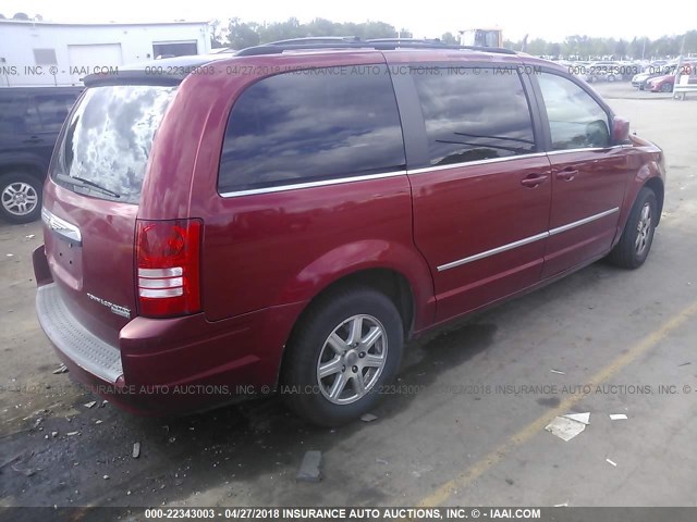 2A8HR54119R584882 - 2009 CHRYSLER TOWN & COUNTRY TOURING RED photo 4