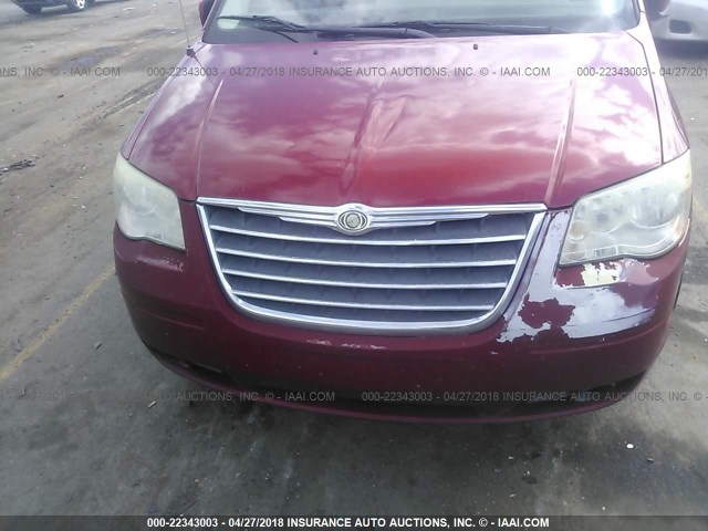 2A8HR54119R584882 - 2009 CHRYSLER TOWN & COUNTRY TOURING RED photo 6