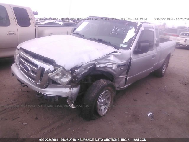 1FTLR4FE9BPA45980 - 2011 FORD RANGER SUPER CAB SILVER photo 2