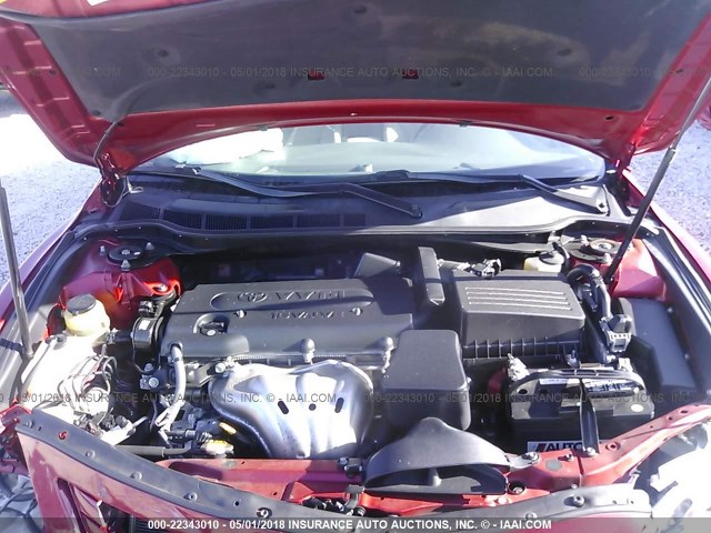 4T4BE46K49R059036 - 2009 TOYOTA CAMRY SE/LE/XLE 红色 照片 10