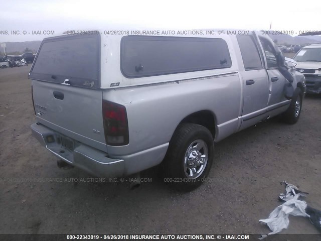 3D7LA38C14G212875 - 2004 DODGE RAM 3500 ST/SLT SILVER photo 4