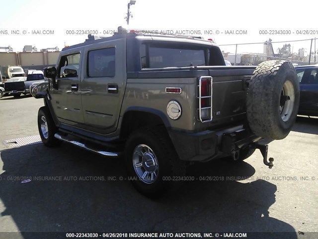 5GRGN22U45H106003 - 2005 HUMMER H2 SUT Pewter photo 3