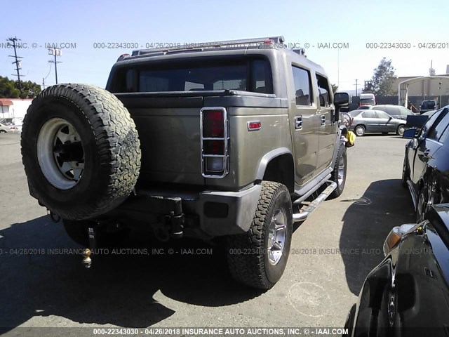 5GRGN22U45H106003 - 2005 HUMMER H2 SUT Pewter photo 4