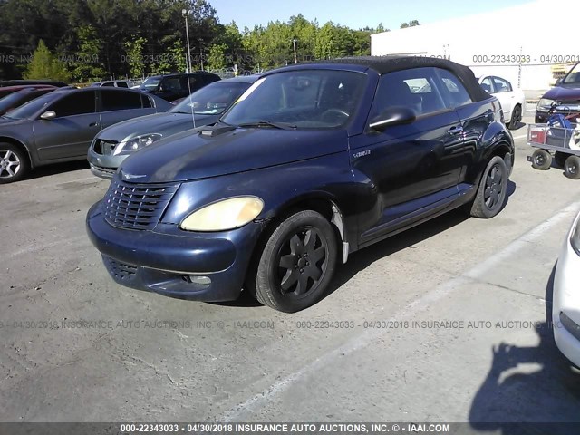 3C3EY55E45T568248 - 2005 CHRYSLER PT CRUISER TOURING BLUE photo 2