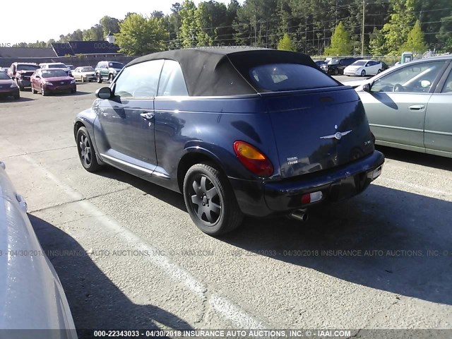 3C3EY55E45T568248 - 2005 CHRYSLER PT CRUISER TOURING BLUE photo 3