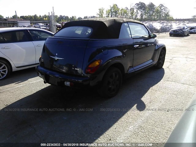 3C3EY55E45T568248 - 2005 CHRYSLER PT CRUISER TOURING BLUE photo 4