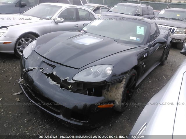 1G1YN2DT4C5800224 - 2012 CHEVROLET CORVETTE ZR-1 BLACK photo 2