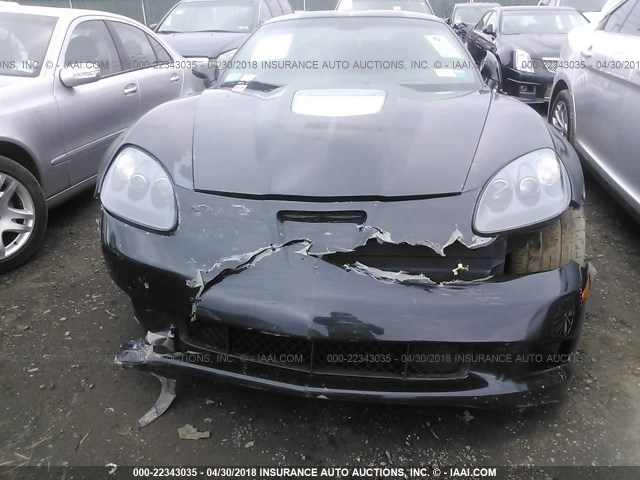 1G1YN2DT4C5800224 - 2012 CHEVROLET CORVETTE ZR-1 BLACK photo 6