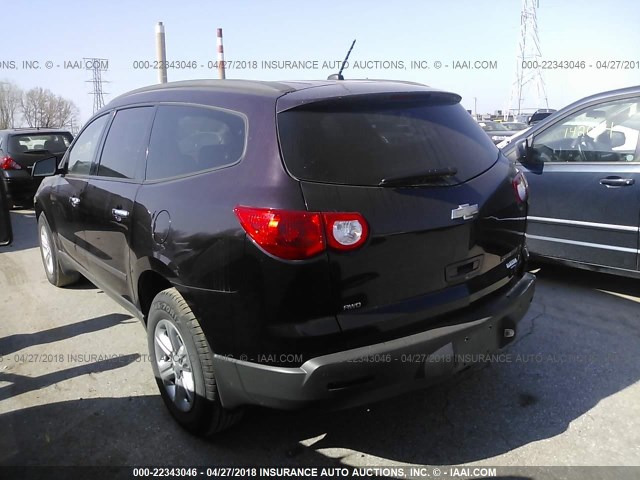 1GNLVEED9AS136227 - 2010 CHEVROLET TRAVERSE LS MAROON photo 3