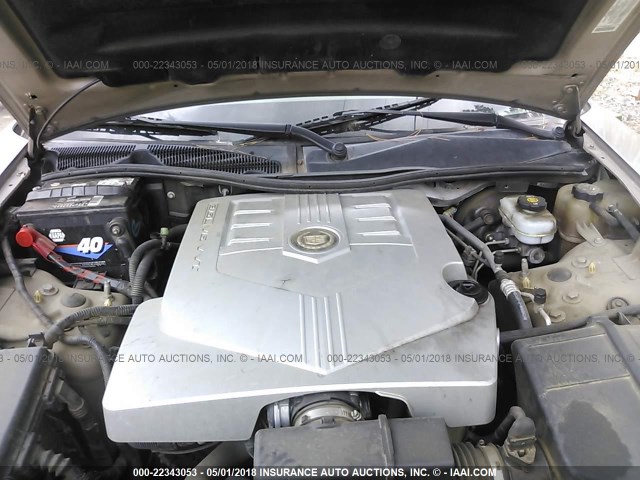 1G6DP577260111271 - 2006 CADILLAC CTS HI FEATURE V6 TAN photo 10