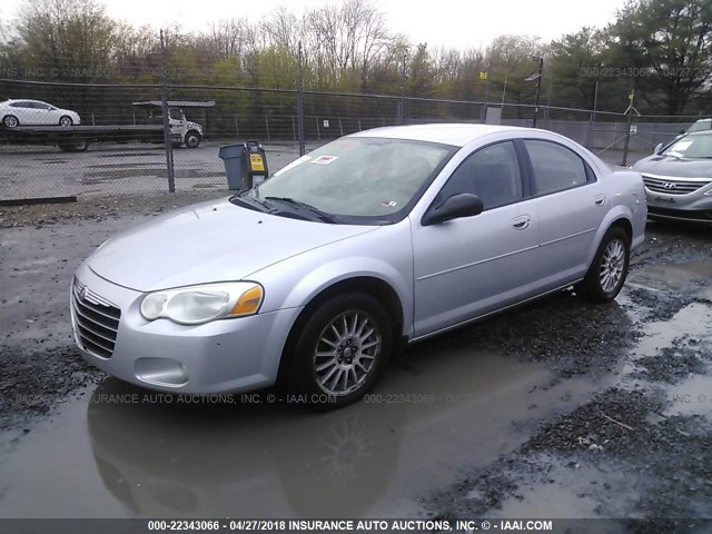 1C3EL56RX5N657502 - 2005 CHRYSLER SEBRING TOURING SILVER photo 2