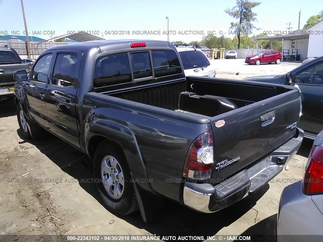 5TFJX4GN5DX015700 - 2013 TOYOTA TACOMA DOUBLE CAB შავი ფოტო 3