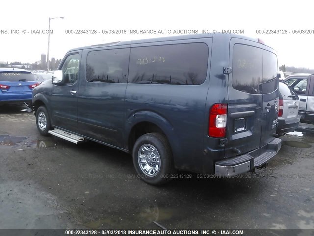 5BZAF0AA7DN200053 - 2013 NISSAN NV 3500/S/SV/SL BLUE photo 3