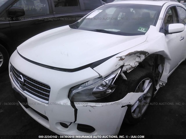 1N4AA5AP8AC844786 - 2010 NISSAN MAXIMA S/SV WHITE photo 6