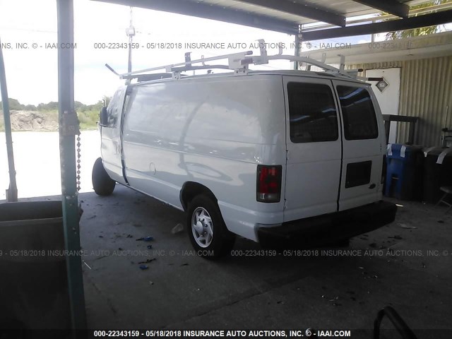 1FTNE1EW1EDA82072 - 2014 FORD ECONOLINE E150 VAN WHITE photo 3