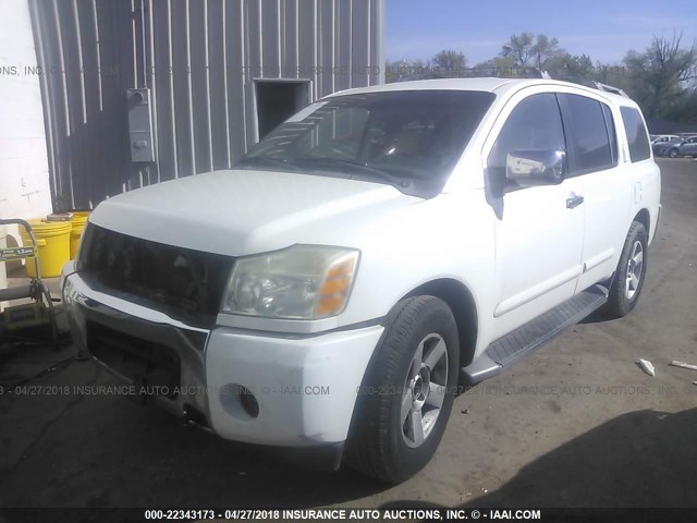 5N1AA08AX4N700675 - 2004 NISSAN ARMADA SE/LE WHITE photo 2