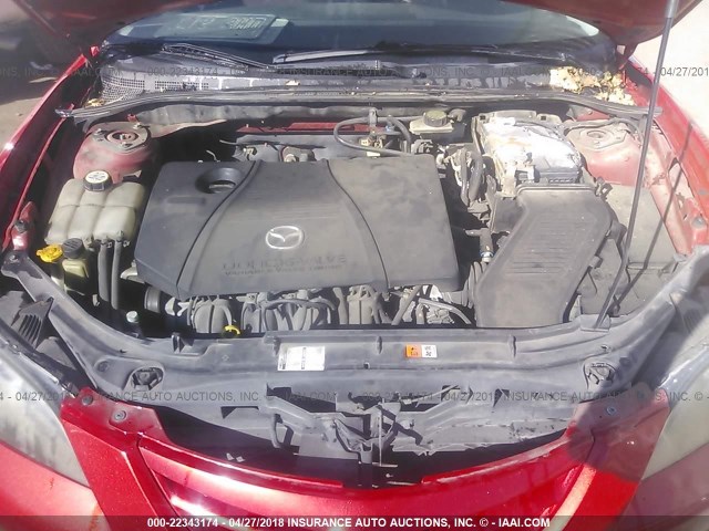 JM1BK123451261651 - 2005 MAZDA 3 S RED photo 10