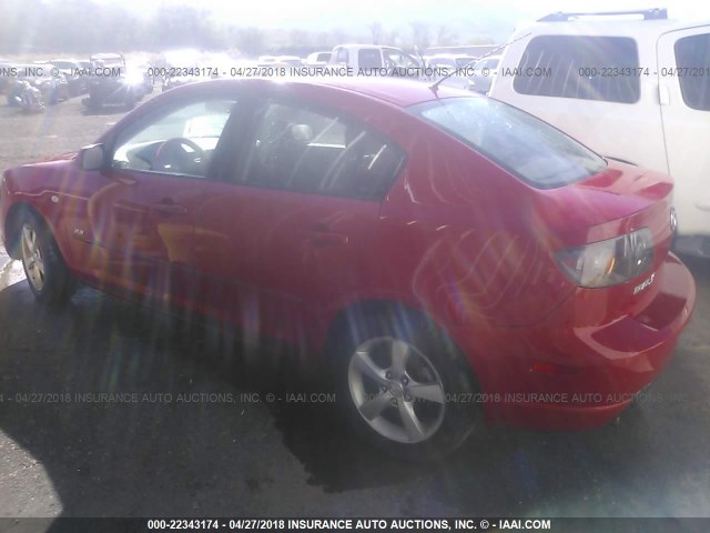 JM1BK123451261651 - 2005 MAZDA 3 S RED photo 3