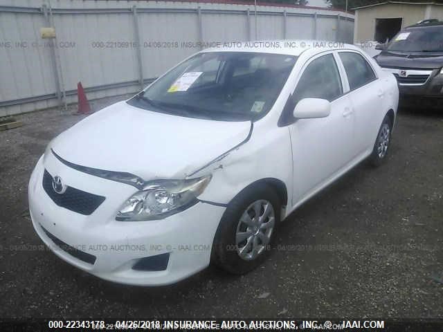 2T1BU4EE5AC408204 - 2010 TOYOTA COROLLA S/LE/XLE WHITE photo 2