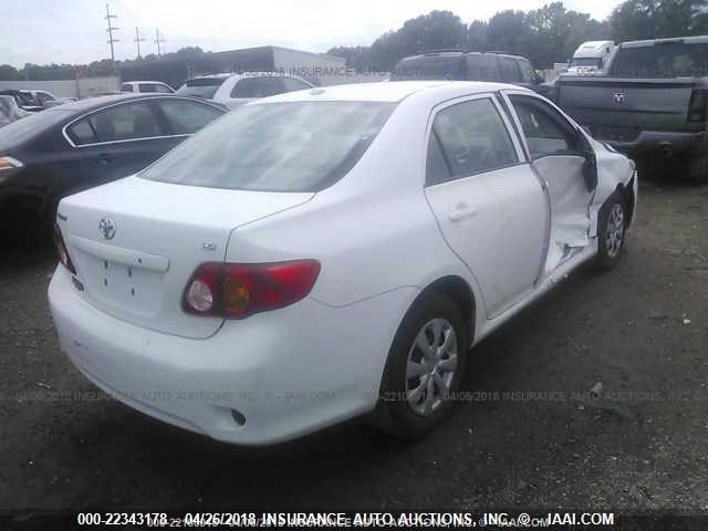 2T1BU4EE5AC408204 - 2010 TOYOTA COROLLA S/LE/XLE WHITE photo 4