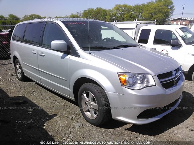 2C4RDGBG1CR343201 - 2012 DODGE GRAND CARAVAN SE SILVER photo 1