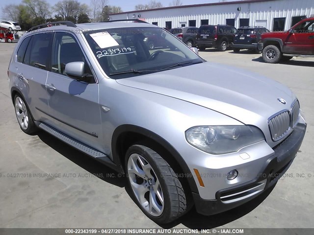 5UXFE83577LZ38103 - 2007 BMW X5 4.8I SILVER photo 1