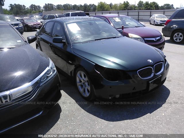 WBANB33585CN65205 - 2005 BMW 545 I GREEN photo 1