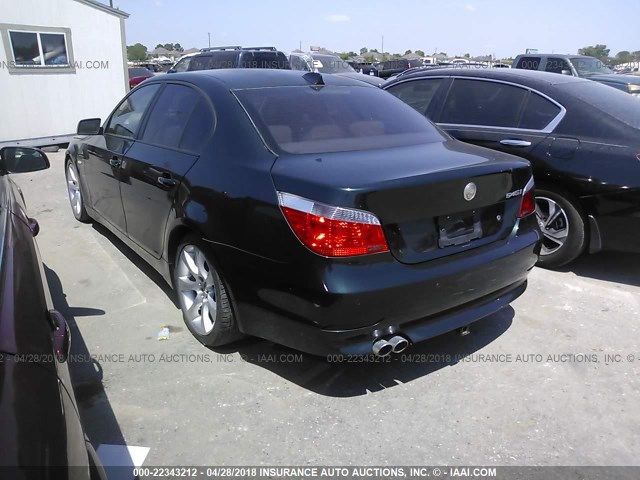 WBANB33585CN65205 - 2005 BMW 545 I GREEN photo 3