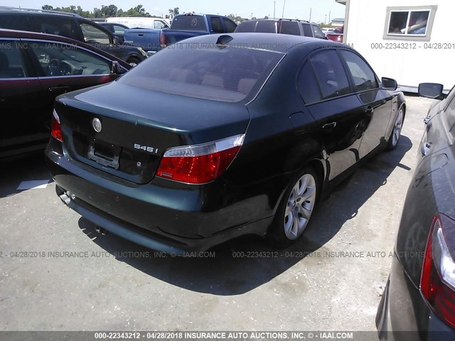 WBANB33585CN65205 - 2005 BMW 545 I GREEN photo 4