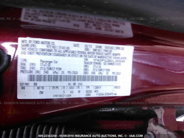 1FADP3J28DL295549 - 2013 FORD FOCUS TITANIUM Unknown photo 9