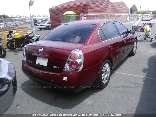 1N4AL11D86C160787 - 2006 NISSAN ALTIMA S/SL RED photo 4