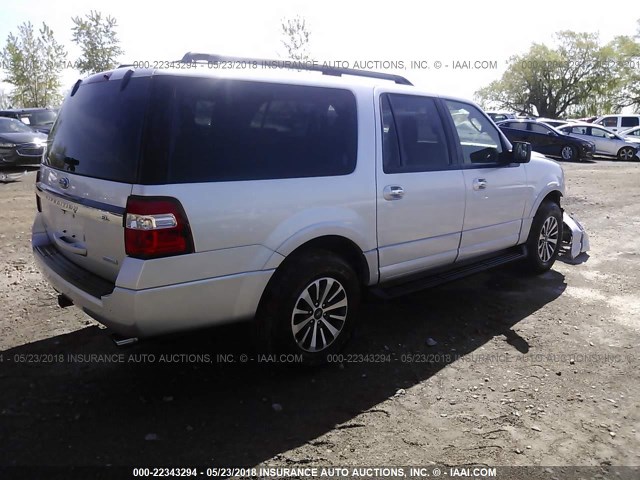 1FMJK1HT1HEA74797 - 2017 FORD EXPEDITION EL XLT/EL KING RANCH SILVER photo 4