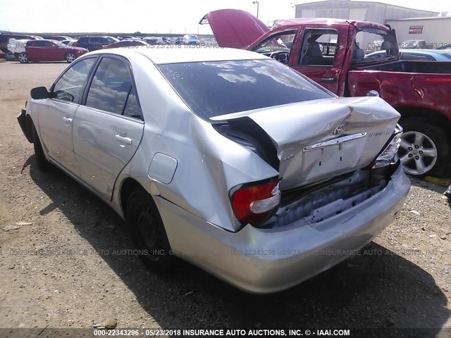4T1BE32K93U759653 - 2003 TOYOTA CAMRY LE/XLE/SE 银色 照片 3