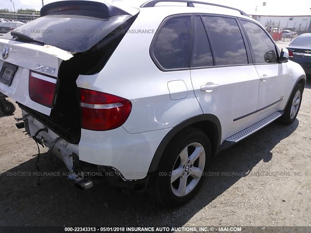5UXFE43549L271678 - 2009 BMW X5 XDRIVE30I WHITE photo 4