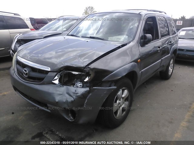 4F2CU081X2KM59865 - 2002 MAZDA TRIBUTE LX/ES 灰色 照片 6