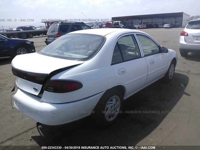 3FAFP13PX1R208091 - 2001 FORD ESCORT WHITE photo 4