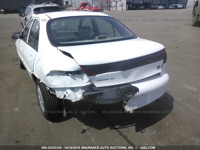 3FAFP13PX1R208091 - 2001 FORD ESCORT WHITE photo 6