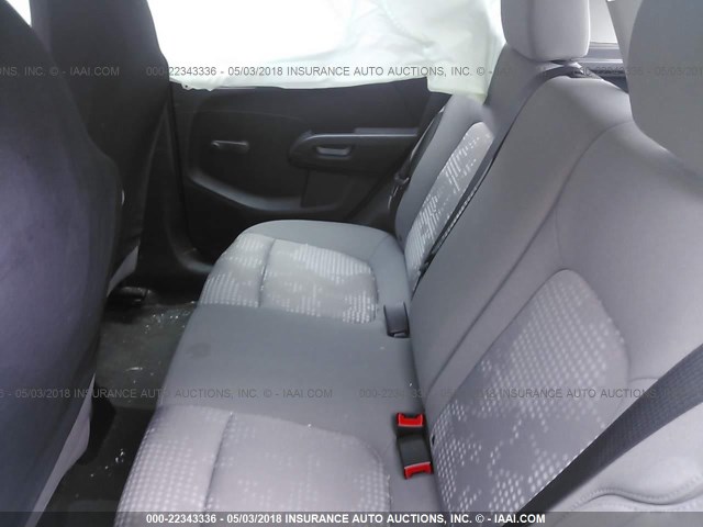 1G1JB6SH6F4164318 - 2015 CHEVROLET SONIC LS BLUE photo 8