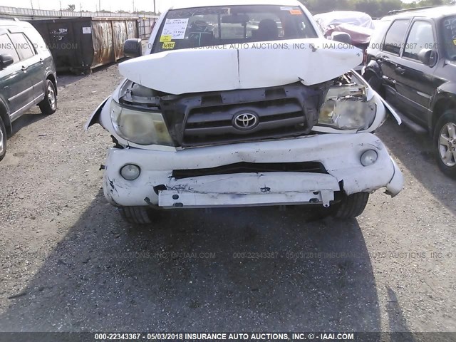 5TETU4GNXAZ691601 - 2010 TOYOTA TACOMA PRERUNNER ACCESS CAB WHITE photo 6