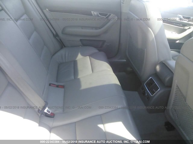 WAUDH74F56N088165 - 2006 AUDI A6 3.2 QUATTRO SILVER photo 8