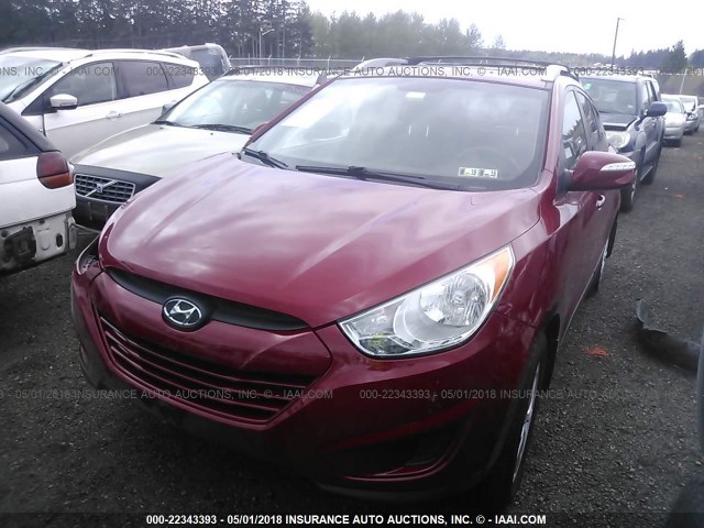 KM8JUCAC6CU346856 - 2012 HYUNDAI TUCSON GLS/LIMITED 红色 照片 2