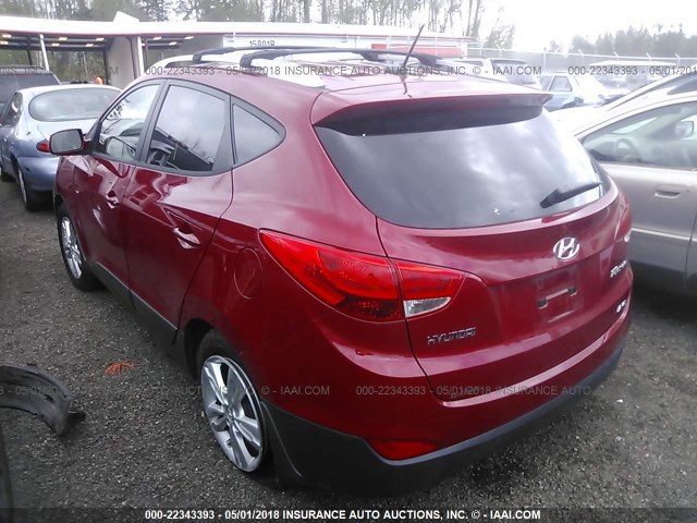 KM8JUCAC6CU346856 - 2012 HYUNDAI TUCSON GLS/LIMITED RED photo 3