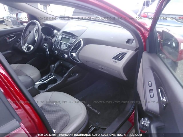 KM8JUCAC6CU346856 - 2012 HYUNDAI TUCSON GLS/LIMITED RED photo 5