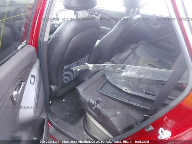 KM8JUCAC6CU346856 - 2012 HYUNDAI TUCSON GLS/LIMITED RED photo 8