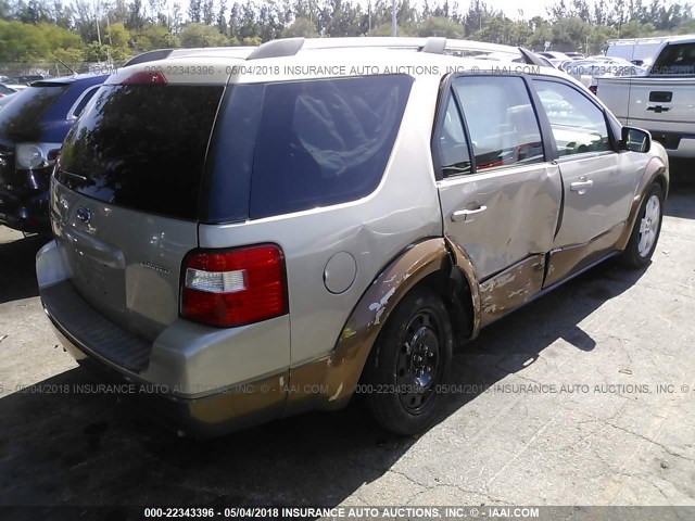 1FMDK06176GA14887 - 2006 FORD FREESTYLE LIMITED Champagne photo 4