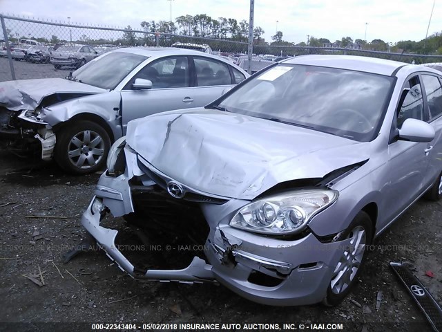 KMHDC86E69U045844 - 2009 HYUNDAI ELANTRA TOURING  SILVER photo 6