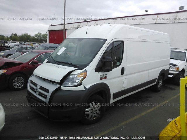 3C6URVHGXEE110047 - 2014 RAM PROMASTER 3500 3500 HIGH WHITE photo 2