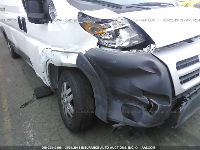 3C6URVHGXEE110047 - 2014 RAM PROMASTER 3500 3500 HIGH WHITE photo 6