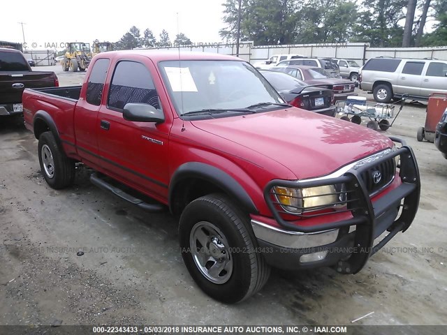 5TESM92N11Z724047 - 2001 TOYOTA TACOMA XTRACAB PRERUNNER წითელი ფოტო 1